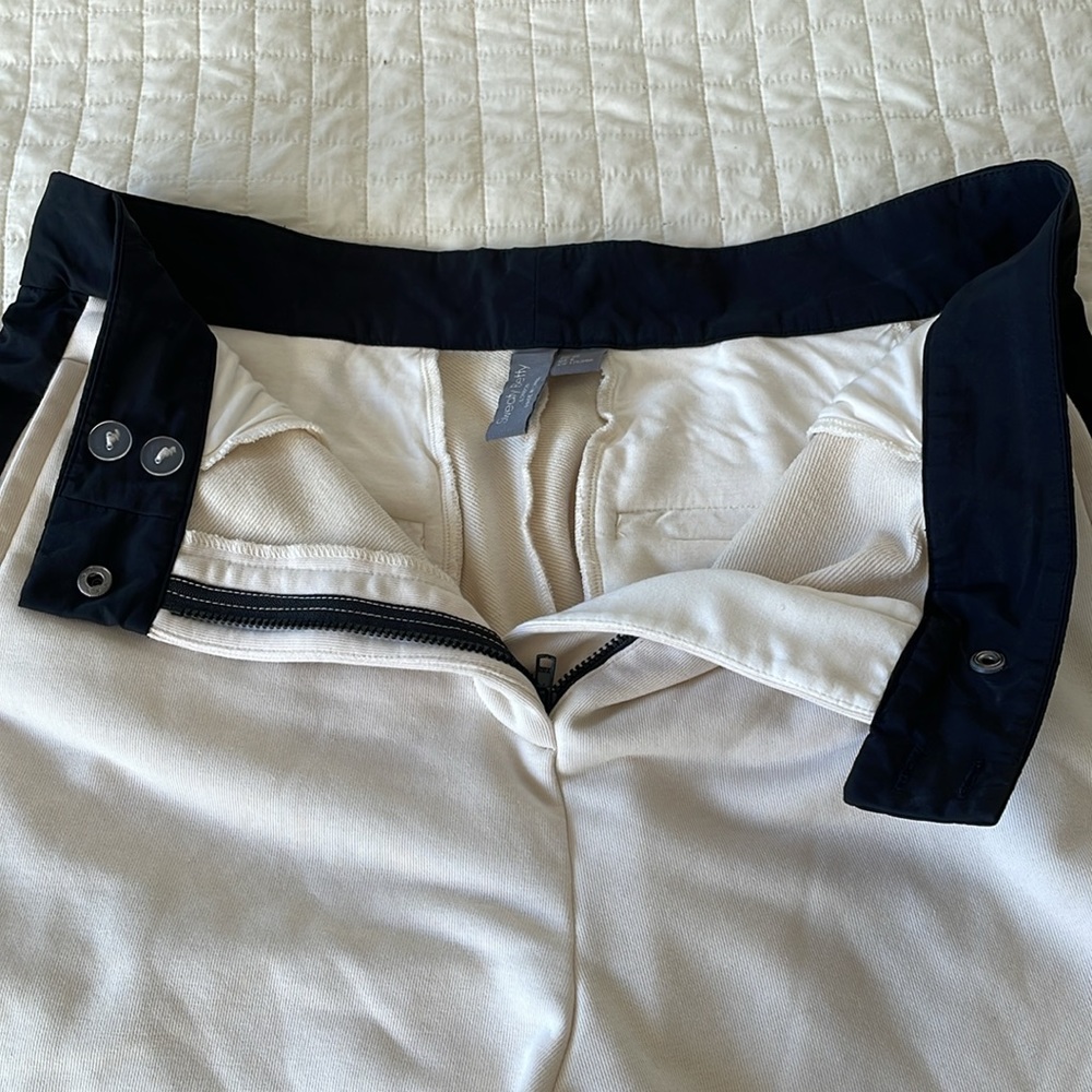 Sweaty Betty Riley M Cuffed lined worn once casual dressy pant. Side pockets - Picture 3 of 9
